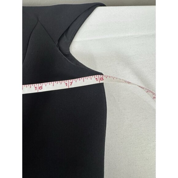 Liz Claiborne Black Tiered Ruffle Lace Dress 8 Soft Romantic Coquette Girl Prep - Picture 9 of 10